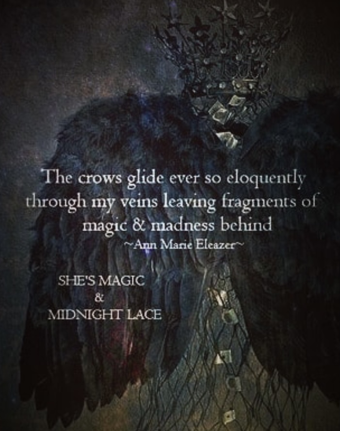 Ann Marie Eleazer poem about the magic of crows. 