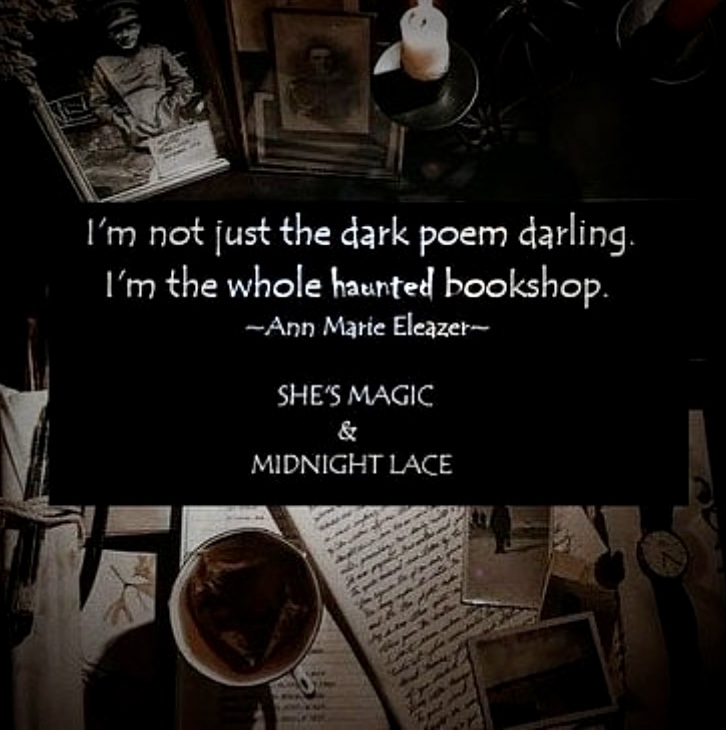 Ann Marie Eleazer poem about a haunted bookshop.